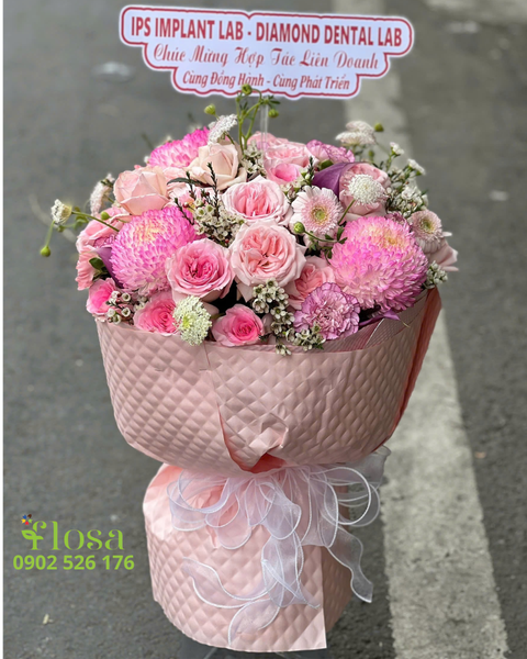 Hoa Bó Tròn: Bó Hoa Hồng Búp - HBT106
