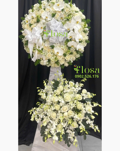 Hoa Chia Buồn: Vòng Hoa Biệt Ly - HTL175
