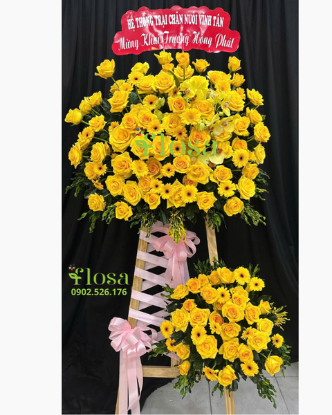 Hoa Chúc Mừng: Kệ Hoa Phát Vàng - HCM96