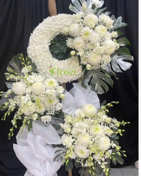 Hoa Chia Buồn: Đôi Cánh Hoa Chia Xa  - HTL159