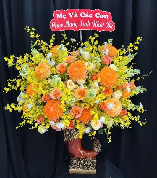 Hoa Cắm Bình: Bình Hoa Ánh Dương Yêu Thương - HCB94