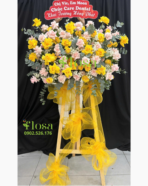 Hoa Chúc Mừng: Kệ Hoa Lộc Vàng - HCM95