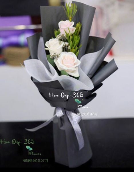 Bó Hoa Hồng Pastel