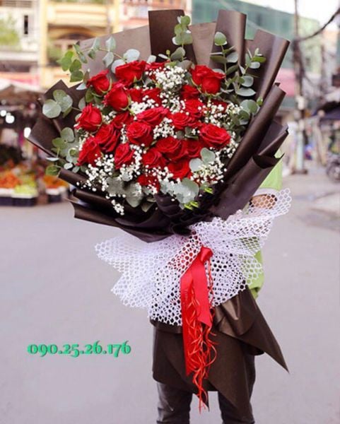 Bó Hoa Hồng Đỏ Nhập