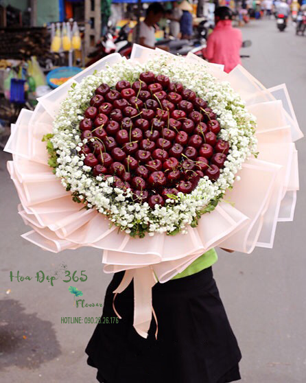 bó hoa cherry tặng chị