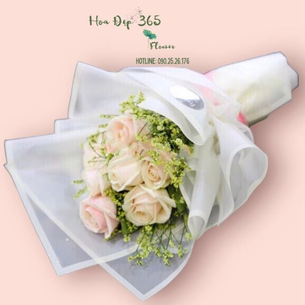 Love Mondial là bó hoa hồng pastel phù hợp làm quà 8/3