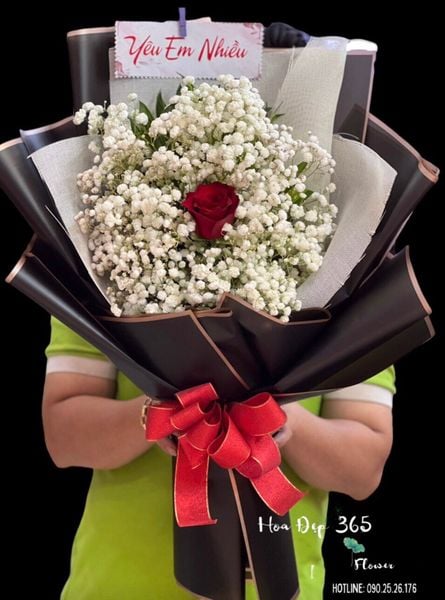 Bó Hoa Baby Trắng 1 Bông