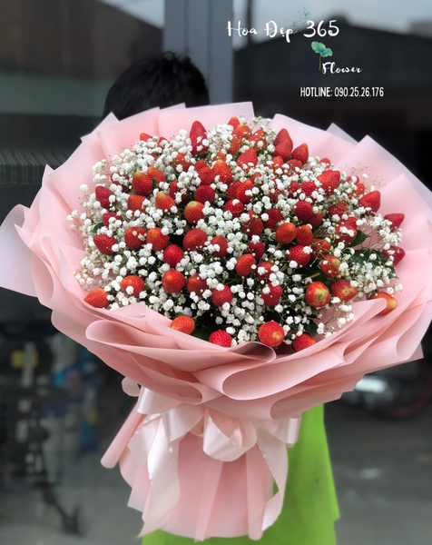 Bó Hoa Dâu Tây Mix Baby
