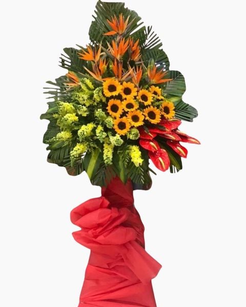 Hoa Chúc Mừng: Kệ Hoa Khai Trương Hồng Phát - HCM27