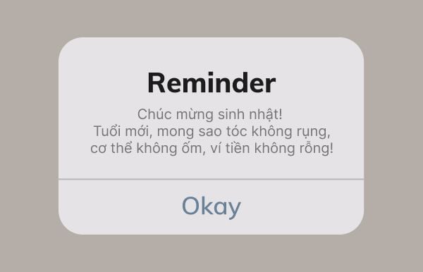 Lời dặn cho bản thân trong ngày sinh nhật