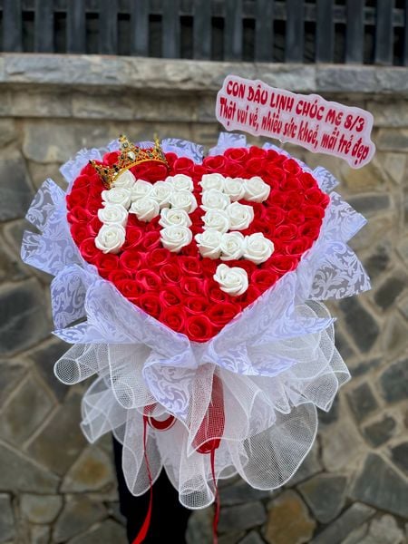 Soap Flowers: Bó Hoa Hồng Sáp Mẫu Tử - HST55