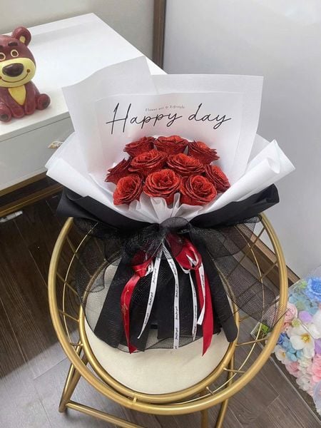 Soap Flowers: Bó Hoa Hồng Lửa Yêu - HST56