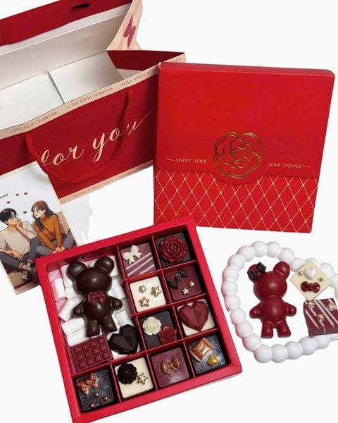 Hộp Chocolate: Hộp Chocolate Gấu - HCCL15 - Quà Tặng Tình Yêu