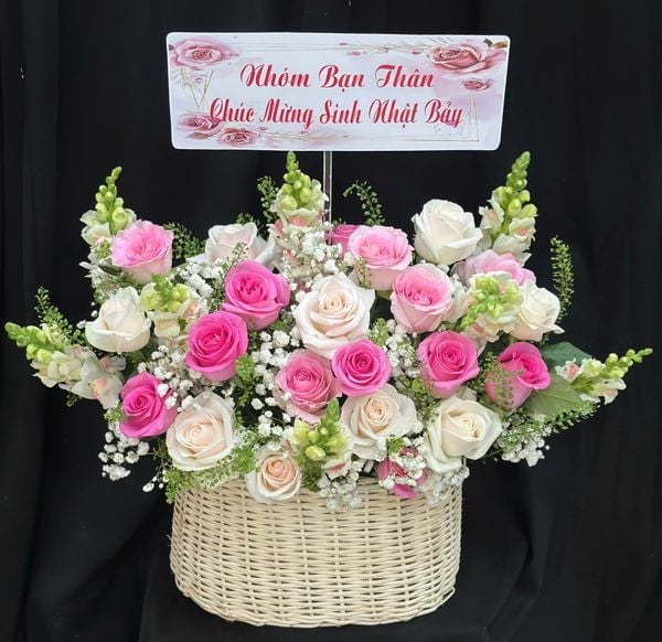Giỏ Hoa Khai Trương: Giỏ Hoa Khúc Tình Mộng Mơ - HG107