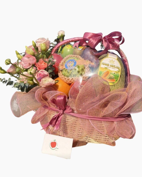 Giỏ Trái Cây: Giỏ Trái Cây Làm Quà Tặng - GCT103 - Quà Tặng Thầy/Cô giáo 20/11 | Flosa