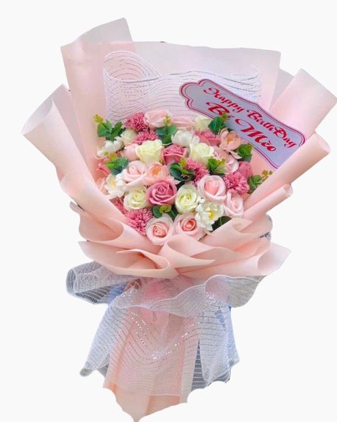 Bó Hoa Sáp Phối Màu - HST06 