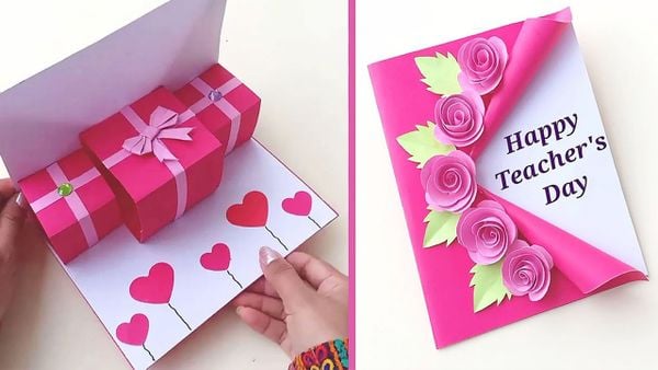 Cách tạo nên tấm thiệp 20/11 nổi bật, dễ dàng thực hiện với dây ruy băng (Nguồn: Internet)