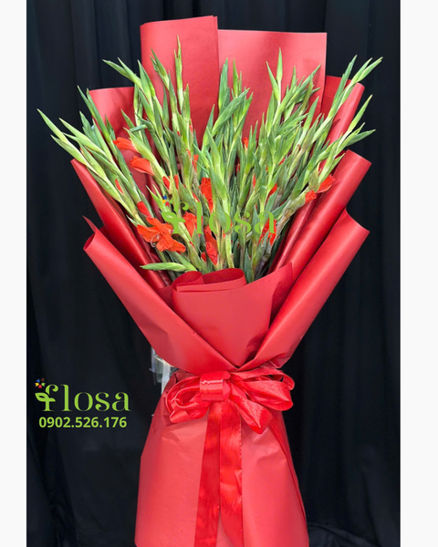 Hoa Bó Dài: Bó Hoa Lay Ơn Đỏ - HBD322