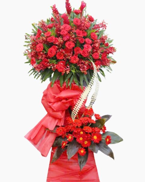 Lẵng Hoa Khai Trương: Lẵng Hoa Lucky Flower - HCM30