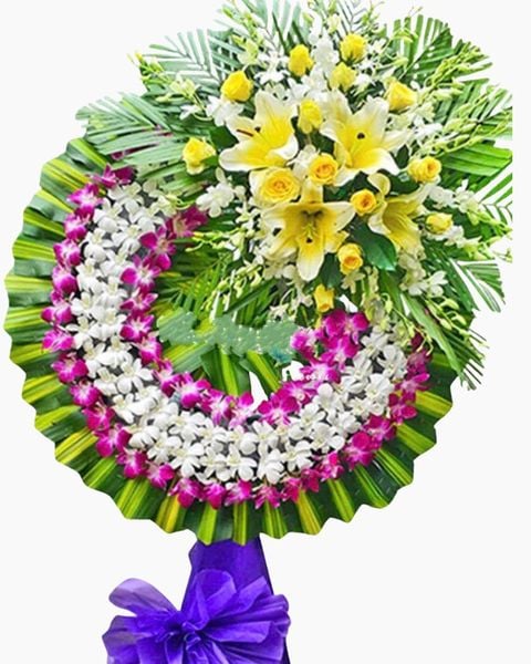 Vòng Hoa Tang Lễ: Chia Buồn Cùng Gia Quyến - HTL63