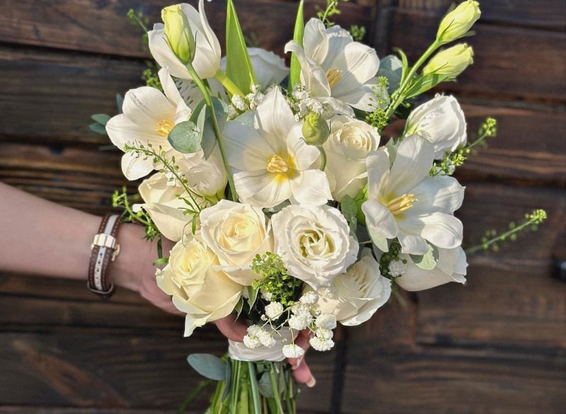 Hoa cưới tulip - Biểu tượng của tình yêu hoàn hảo và sự thịnh vượng