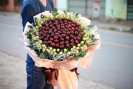 bó hoa cherry