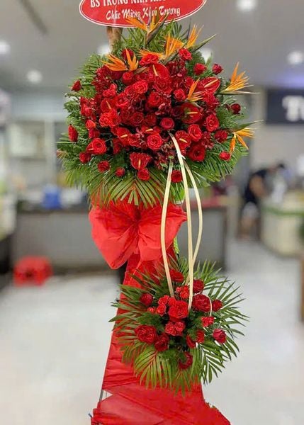 Hoa Chúc Mừng: Lẵng Hoa Vươn Xa - HCM41 | Flosa