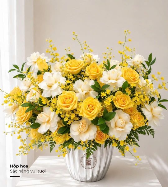  Hoa Hộp Sắc Nắng Vui Tươi  - HH211 