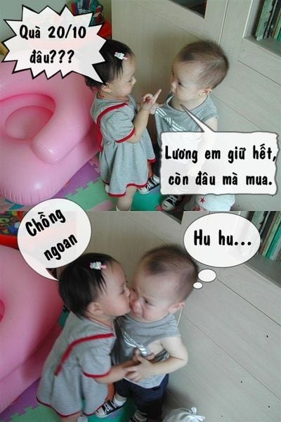 Ý là quà cáp sẽ tính sau, nhưng tiền lương đưa vợ giữ trước.