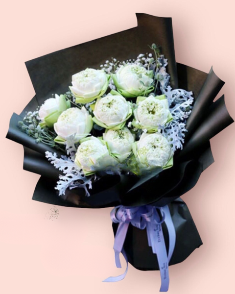  Bó Hoa Sen Trắng Tinh Khiết - HBD157 - Hoa 20/11 Tặng cô 