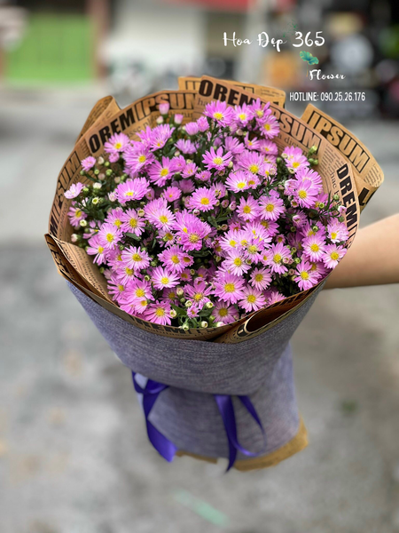 Bó Hoa Thạch Thảo Tím