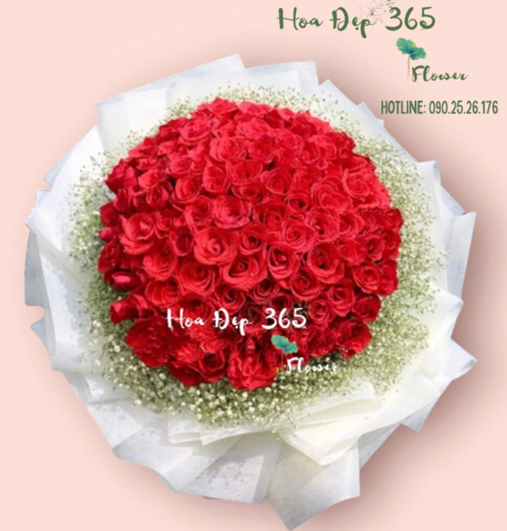 Bó 99 đoá hoa hồng