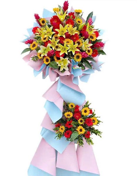 Hoa Chúc Mừng: Lẵng Hoa Success Flowers - HCM05