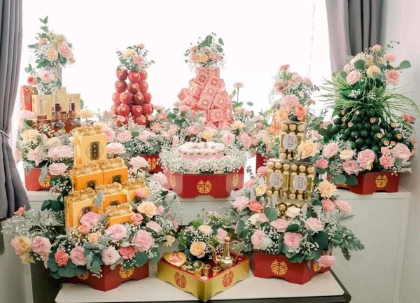 mâm quả đám hỏi miền bắc