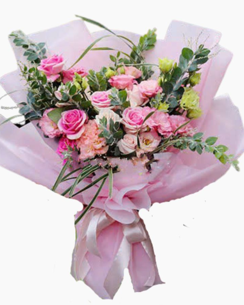 Hoa Bó Dài: Bó Hoa Hồng Tình Đắm Say - HBD224