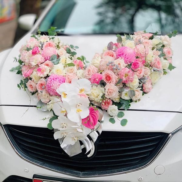 Một thiết kế trang trí xe hoa không thể nào đáng yêu hơn.