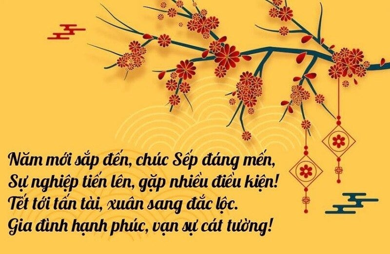 Thơ chúc tết sếp và đồng nghiệp trang trọng chuyên nghiệp