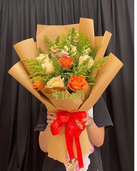 Hoa Bó Dài: Bó Hoa Nhiệt Huyết Thanh Lịch-HBD320