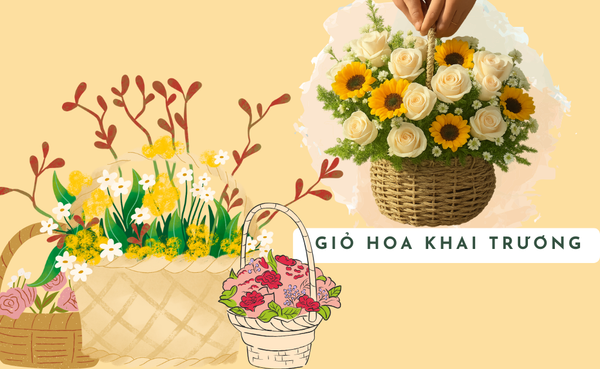 Giỏ Hoa Khai Trương