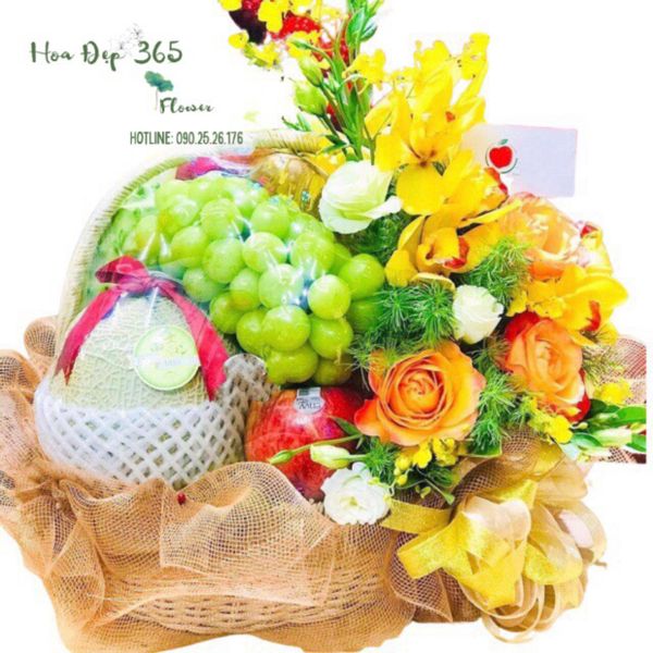  Giỏ Trái Cây Hoa Tươi Dâng Hương - GTC134 