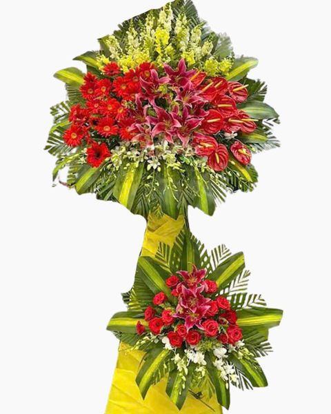 Hoa Chúc Mừng: Lẵng Hoa Vững Bước - HCM33