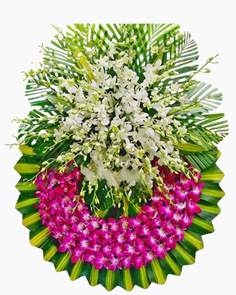 Hoa Chia Buồn: Chia Xa - HTL65 - Vòng Hoa Tang Lễ | Flosa