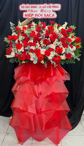  Kệ Hoa Khúc Ca Đỏ Thắm - HCM144 