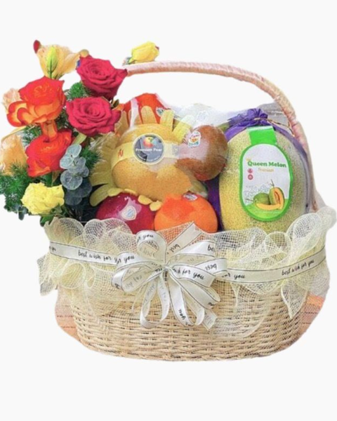 Giỏ Trái Cây: Giỏ Trái Cây Tặng Chị Em 8/3 - GTC75 | Flosa