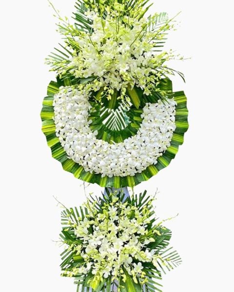 Vòng Hoa Tang Lễ: Vòng Hoa Đám Tang Chia Xa - HTL68