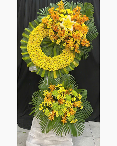 Hoa Chia Buồn: Vòng Hoa Tình Luyến   - HTL189 | Flosa