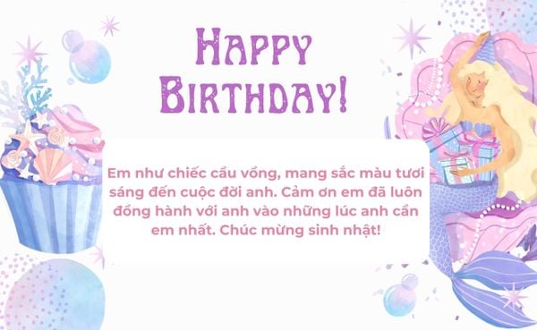 Lời chúc sinh nhật bạn gái dễ thương