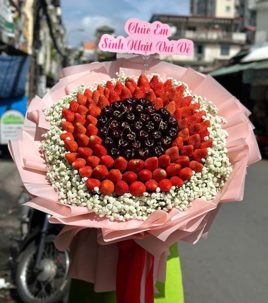 Hoa Trái Cây: Bó Hoa Trái Cây Hương Vị Yêu Thương - Hoa 20/10 - TC56
