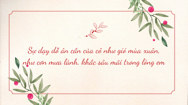 chúc mừng ngày nhà giáo việt nam 20/11