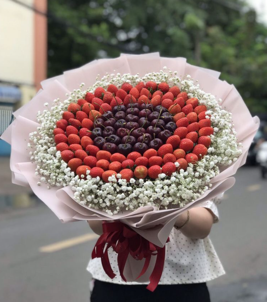 Bó hoa trai cây cực to và ý nghĩa dành tặng vợ nhân dịp 20/10.